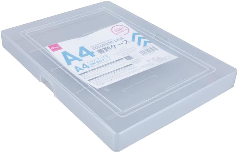 Daiso A4 Document Case – Portable File Organizer, Clear - Image 2